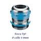 PRENSAESTOPA PG9 DE POLIAMIDA 4-8MM LIBRE HALOGENOS IP68 JUNTA CLOROPRENO