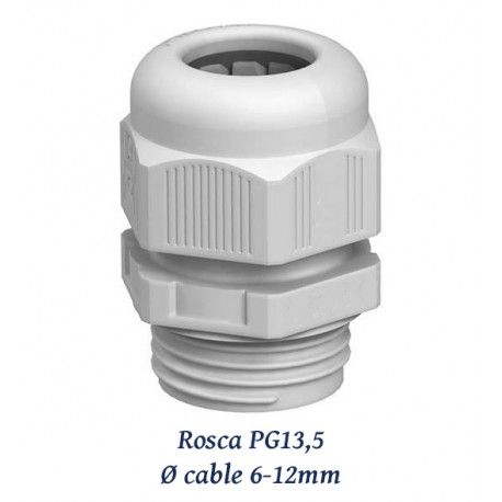 PRENSAESTOPA PG13,5 DE POLIAMIDA 6-12MM LIBRE HALOGENOS IP68 JUNTA NEOPRENO