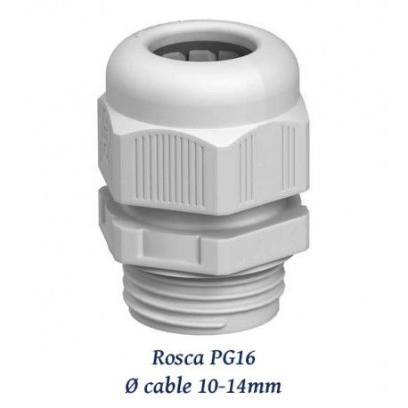 PRENSAESTOPA PG16 DE POLIAMIDA 10-14MM LIBRE HALOGENOS IP68 JUNTA NEOPRENO