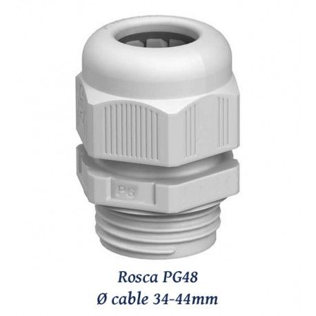 PRENSAESTOPA PG48 DE POLIAMIDA 34-44MM LIBRE HALOGENOS IP68 JUNTA NEOPRENO