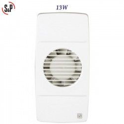 EXTRACTOR DE BAÑO BLANCO 13W S&P EDM-80 L