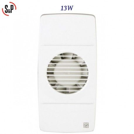 EXTRACTOR DE BAÑO BLANCO 13W S&P EDM-80 L