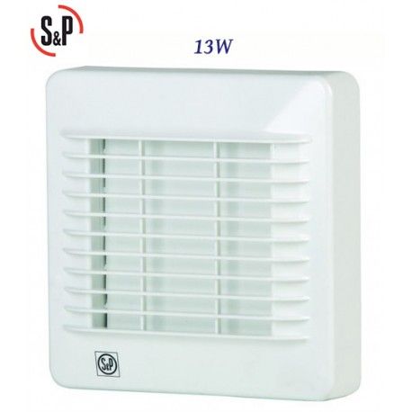 EXTRACTOR DE BAÑO BLANCO 13W S&P EDM-100 S