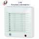 EXTRACTOR DE BAÑO BLANCO 17W Y PERSIANA AUTOMATICA S&P EDM-100 C