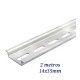 CARRIL DIN PERFORADO 14X35MM BARRA INDIVISIBLE 2 METROS