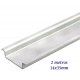 CARRIL DIN CIEGO 14X35MM BARRA INDIVISIBLE 2 METROS