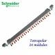 PEINE DE CONEXION BIPOLAR 24 MODULOS 4P 100A SCHNEIDER A9XPH424