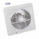 EXTRACTOR DE BAÑO BLANCO 12W CON REJILLA ANTI-INSECTOS HOROZ 500-000-100
