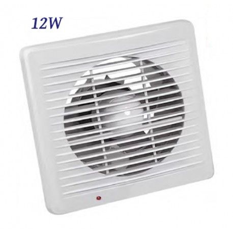 EXTRACTOR DE BAÑO BLANCO 12W CON REJILLA ANTI-INSECTOS HOROZ 500-000-100