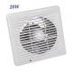 EXTRACTOR DE BAÑO BLANCO 20W CON REJILLA ANTI-INSECTOS HOROZ 500-000-150