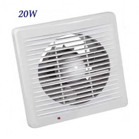 EXTRACTOR DE BAÑO BLANCO 20W CON REJILLA ANTI-INSECTOS HOROZ 500-000-150