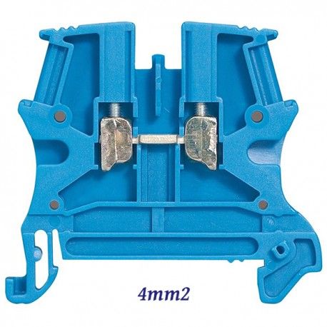 BORNA DE CONEXION 4MM2 AZUL PARA CARRIL DIN LEGRAND 037101