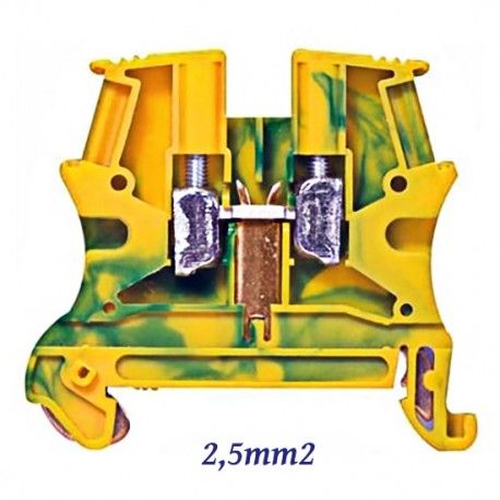 BORNA DE CONEXION 2,5MM2 TOMA TIERRA PARA CARRIL DIN LEGRAND 037170