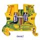 BORNA DE CONEXION 4MM2 TOMA TIERRA PARA CARRIL DIN LEGRAND 037171