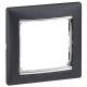 PLACA 1 ELEMENTO NEGRO/PLATA LEGRAND VALENA 770391