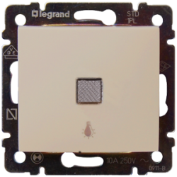 PULSADOR LUMINOSO LAMPARA 1P 10A MARFIL LEGRAND VALENA 774313