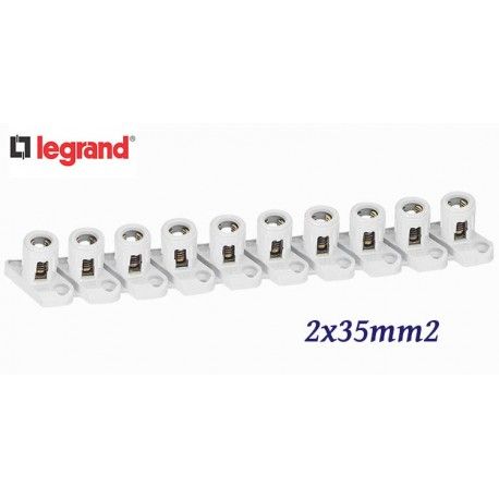 REGLETA DE PASO 2X35MM2 DE 10 BORNAS SEPARABLES LEGRAND 034004