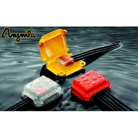 MINI-CAJA ESTANCA PARA CONEXIÓN CON GEL INCORPORADO Y SUMERGIBLE 41X28X19MM IP68 ANGUILA HAPPY 0