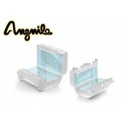 MINI-CAJA AISLANTE TRASLUCIDA PARA CONEXIÓN CON GEL INCORPORADO 61X35X28MM IP68 ANGUILA OHM