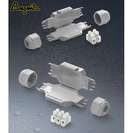 MINI TORPEDO AISLANTE PARA CONEXIÓN RELLENO CON GEL 2X2,5MM2 IP68 ANGUILA OHM