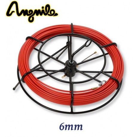 GUIA PASACABLES ACERO + POLIPROPILENO TERMINAL INTERCAMBIABLE Ø 6MM ANGUILA 20600010