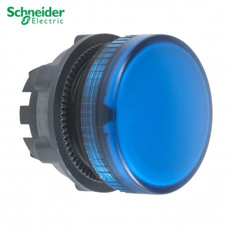 CABEZA DE PILOTO AZUL 22MM DE DIAMETRO LAMPARA BA9S SCHNEIDER ZB5AV06