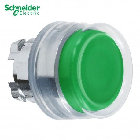 CABEZA DE PULSADOR SALIENTE CON CAPUCHON VERDE 22MM DE DIAMETRO SCHNEIDER ZB4BP3