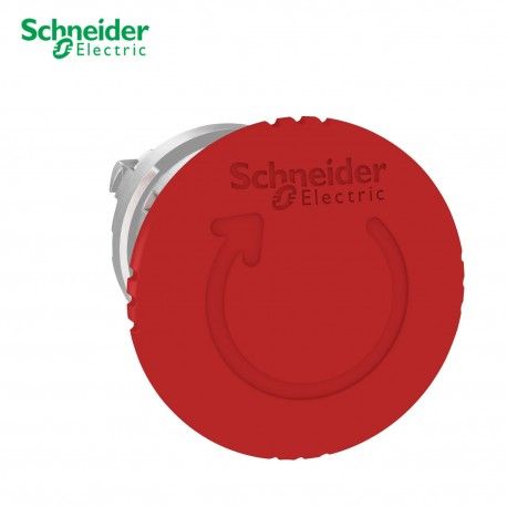 CABEZA DE PULSADOR SETA DE GIRO ROJO PARADA EMERGENCIA 40/22MM DE DIAMETRO SCHNEIDER ZB4BS844