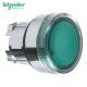 CABEZA DE PULSADOR VERDE LUMINOSO 22MM DE DIAMETRO LAMPARA BA9S SCHNEIDER ZB4BW33