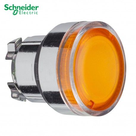 CABEZA DE PULSADOR NARANJA LUMINOSO 22MM DE DIAMETRO LAMPARA BA9S SCHNEIDER ZB4BW35