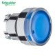 CABEZA DE PULSADOR AZUL LUMINOSO 22MM DE DIAMETRO LAMPARA BA9S SCHNEIDER ZB4BW36
