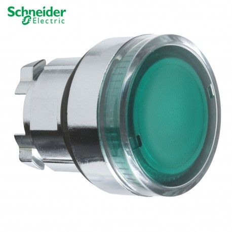 CABEZA DE PULSADOR VERDE LUMINOSO 22MM DE DIAMETRO SCHNEIDER ZB4BW333