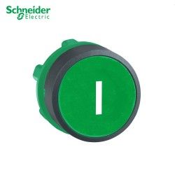 CABEZA DE PULSADOR VERDE CON 22MM DE DIAMETRO CON SIMBOLO I SCHNEIDER ZB5AA3