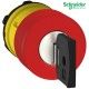 CABEZA DE PULSADOR DE GIRO CON LLAVE ROJO PARADA EMERGENCIA 30/22MM DE DIAMETRO SCHNEIDER ZB5AS934