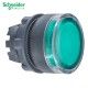 CABEZA DE PULSADOR LUMINOSO VERDE 22MM DE DIAMETRO SCHNEIDER ZB5AW333