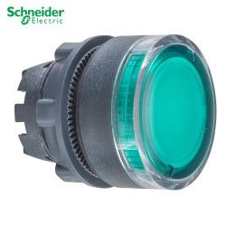 CABEZA DE PULSADOR LUMINOSO VERDE 22MM DE DIAMETRO SCHNEIDER ZB5AW333