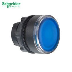 CABEZA DE PULSADOR LUMINOSO AZUL 22MM DE DIAMETRO SCHNEIDER ZB5AW363