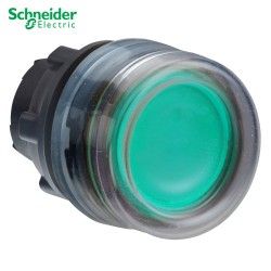 CABEZA DE PULSADOR LUMINOSO CON CAPUCHON VERDE 22MM DE DIAMETRO SCHNEIDER ZB5AW533