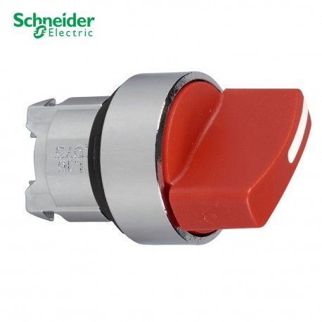 CABEZA SELECTOR LUMINOSO ROJO 22MM DE DIAMETRO 2 POSICIONES FIJAS SCHNEIDER ZB4BK124