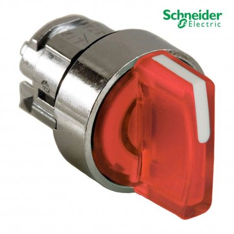 CABEZA SELECTOR LUMINOSO ROJO 22MM DE DIAMETRO 3 POSICIONES FIJAS SCHNEIDER ZB4BK134