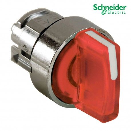 CABEZA SELECTOR LUMINOSO VERDE 22MM DE DIAMETRO 3 POSICIONES FIJAS SCHNEIDER ZB4BK1343
