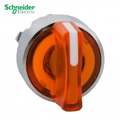 CABEZA SELECTOR LUMINOSO NARANJA 22MM DE DIAMETRO 3 POSICIONES FIJAS SCHNEIDER ZB4BK1353