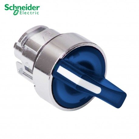 CABEZA SELECTOR LUMINOSO AZUL 22MM DE DIAMETRO 2 POSICIONES CON RETORNO SCHNEIDER ZB4BK1463