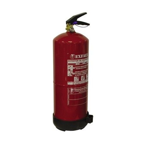 EXTINTOR PORTATIL DE POLVO QUIMICO ABC DE 6KG CON SOPORTE PARED GOLMAR PI-6