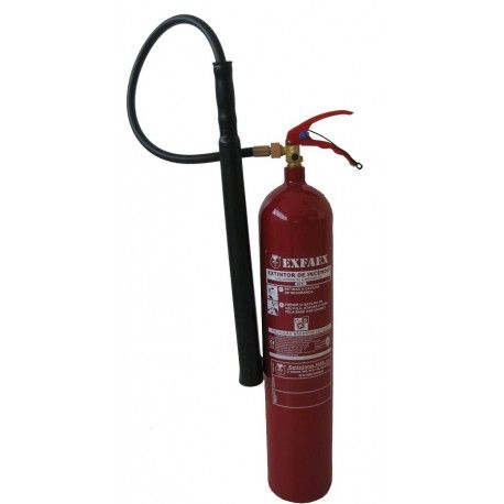EXTINTOR PORTATIL DE DIOXIDO DE CARBONO DE 5KG CON SOPORTE PARED GOLMAR C-5