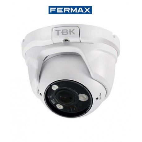 CAMARA DE SEGURIDAD MINIDOMO HD-TVI TBK-MD5742EIR VARIFOCAL RESOLUCION 1080P FERMAX 344201002