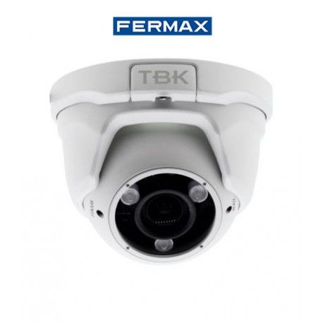 CAMARA DE SEGURIDAD MINIDOMO HD-TVI TBK-MD5743EIR 4IN1 VARIFOCAL RESOLUCION 1080P FERMAX 344201011