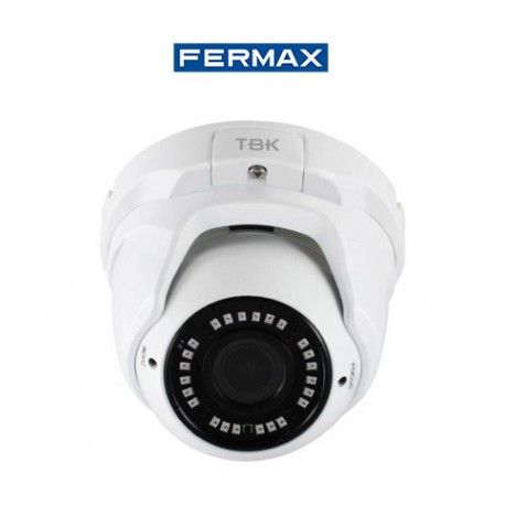 CAMARA DE SEGURIDAD MINIDOMO HD-TVI TBK-MD5752EIR 4IN1 VARIFOCAL RESOLUCION 1080P FERMAX 344201013