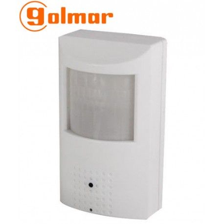 CAMARA OCULTA EN SENSOR PIR CON OPTICA PIN-HOLE 1080P GOLMAR AHD4-1080PIR