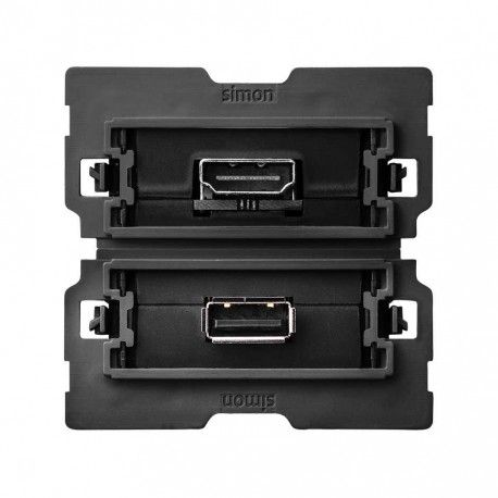 BASE CONECTOR HDMI V1.4 + BASE CONECTOR USB 2.0 SIMON 100 10000563-039